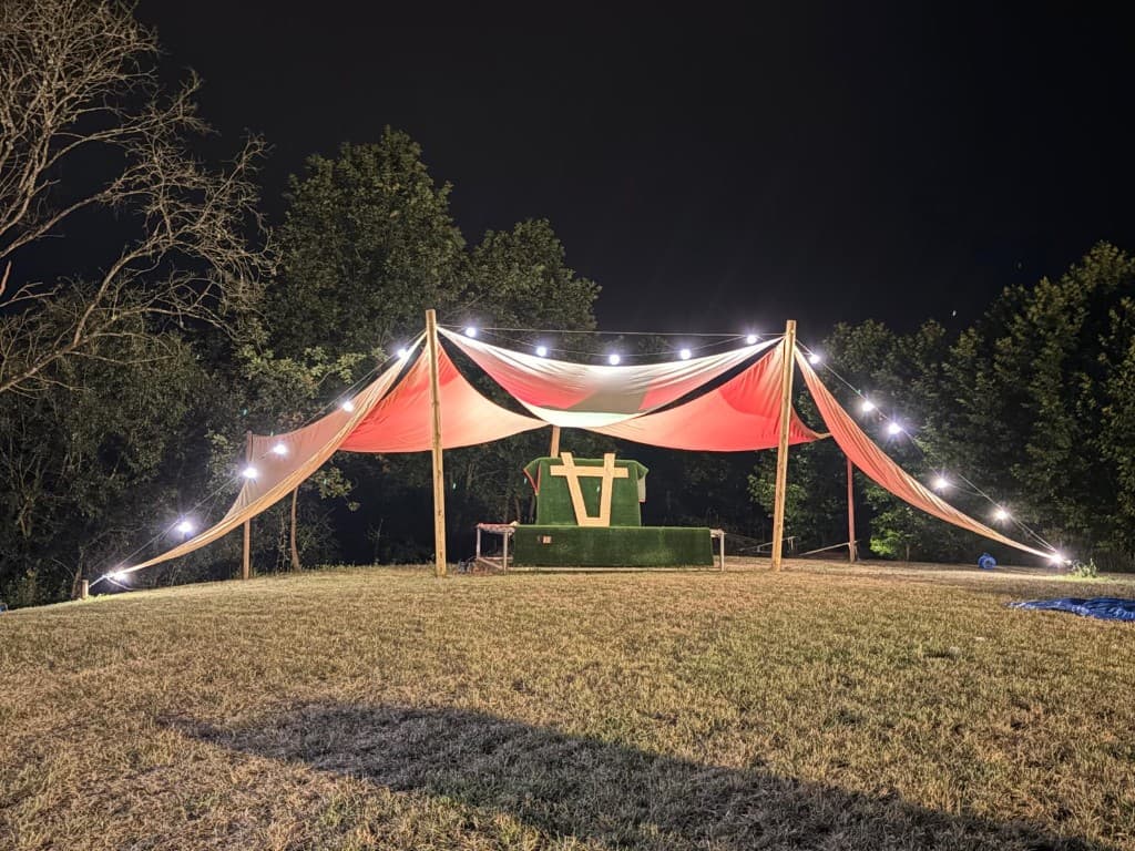 Espacio para eventos al aire libre en Cowtainers