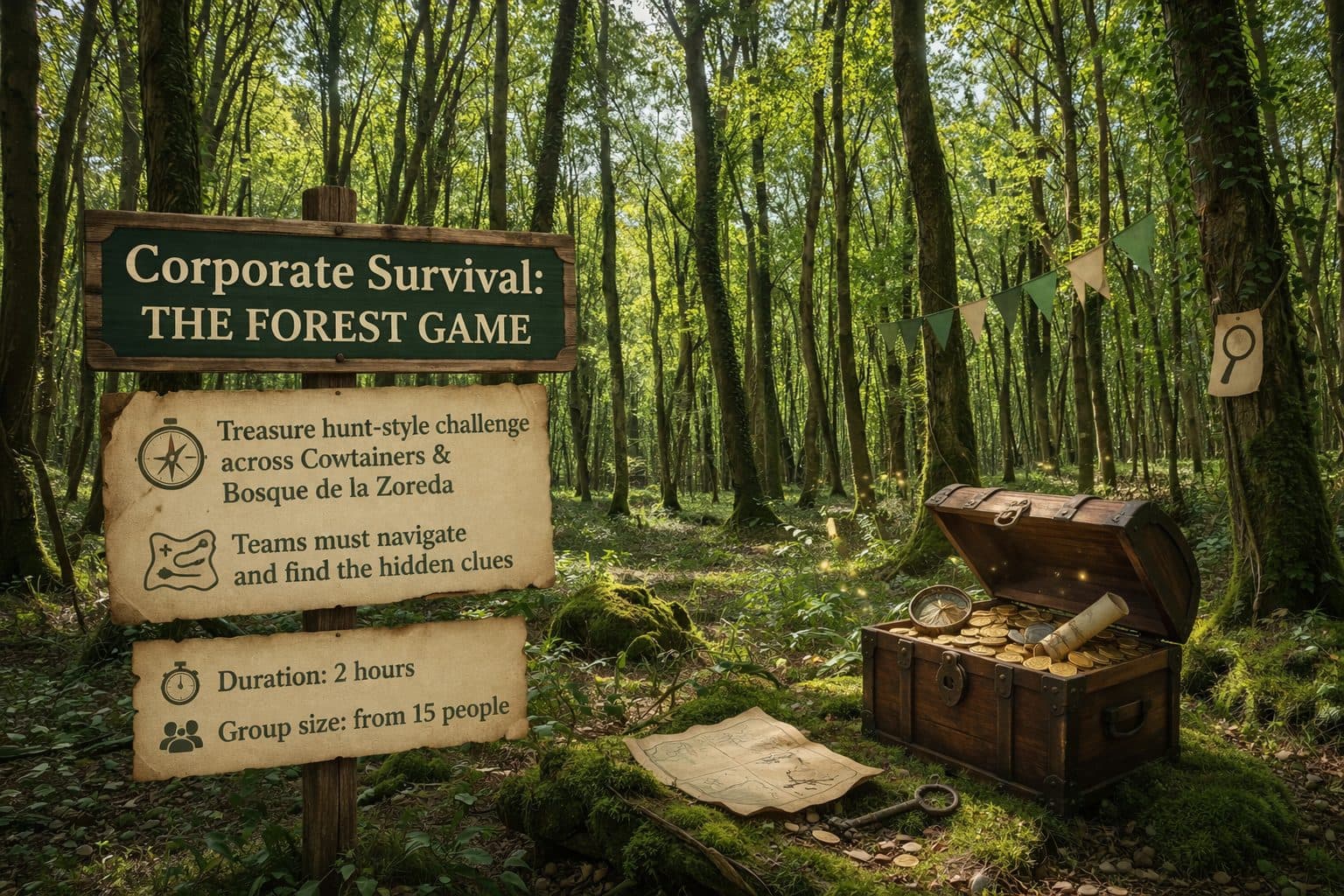Corporate survival: "El juego del bosque"